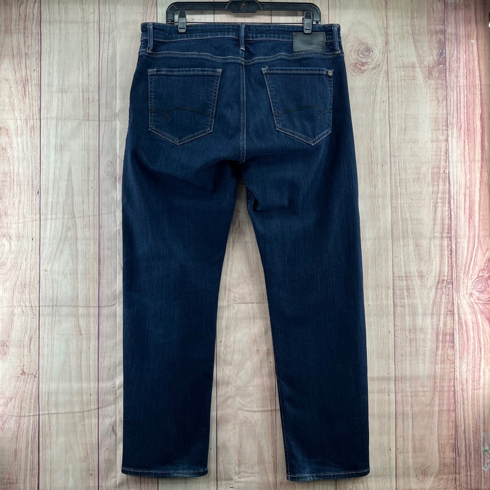 Mavi Jeans Men Dark Wash Stretch Denim Straight Leg Pants Size 36x30 - Picture 2 of 10